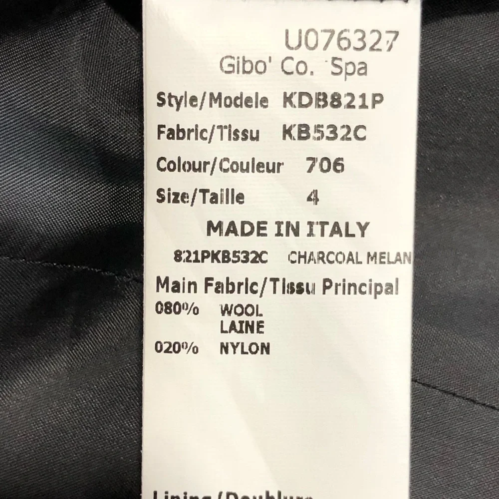 Michael Kors Black and Gray Mixed media Open closure Jacket